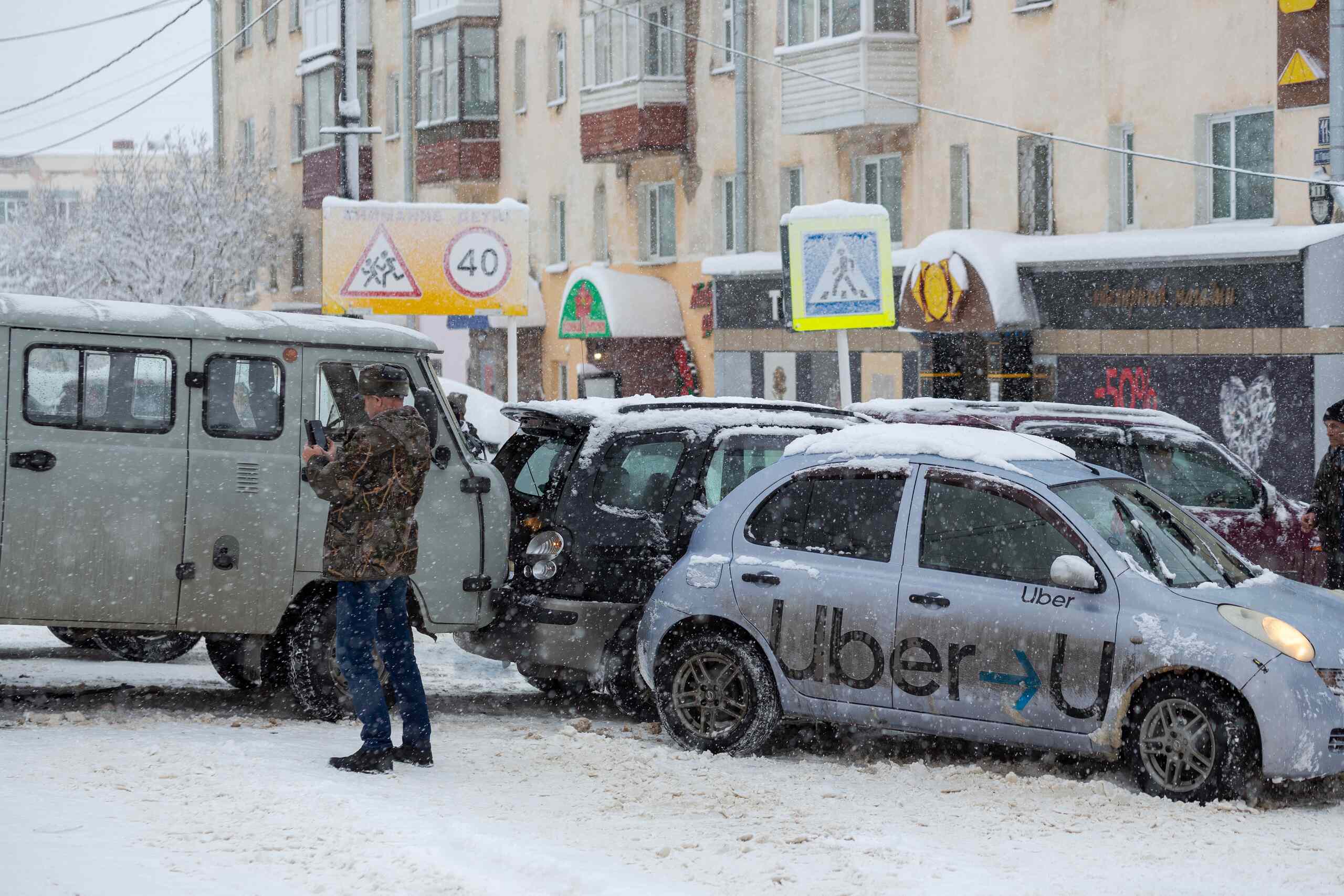 Uber vehicle crash scene illustrating Rideshare Accident Lawsuits in Washington