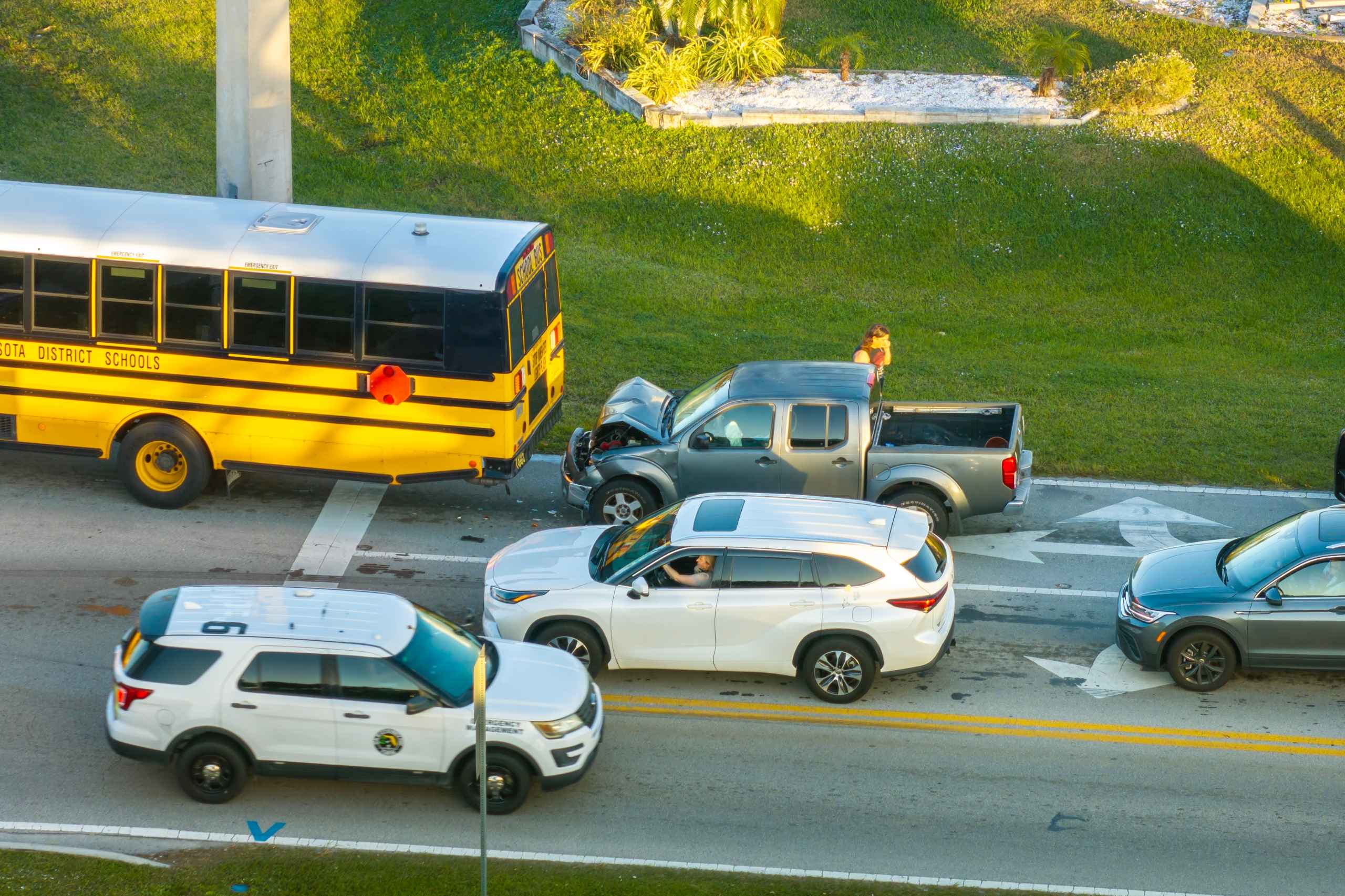 School bus crash causing personal injuries, handled by a bus accident lawyer in Spokane.